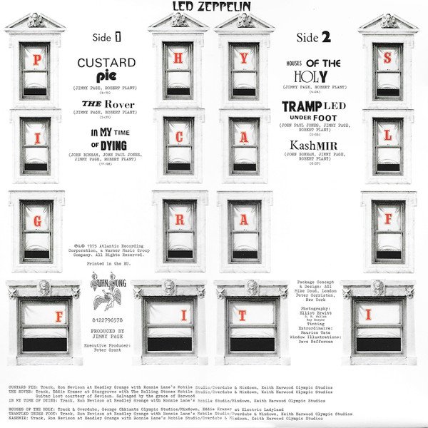 Led Zeppelin - Physical Graffiti (2LP) Vinyl, inlay with track list and recording credits