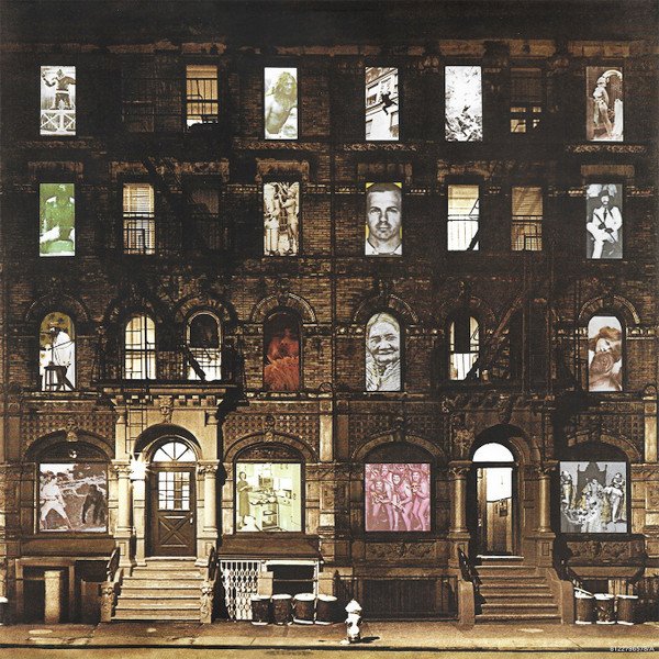 Led Zeppelin - Physical Graffiti (2LP) Vinyl, die-cut rear windows filled by the inner sleeve