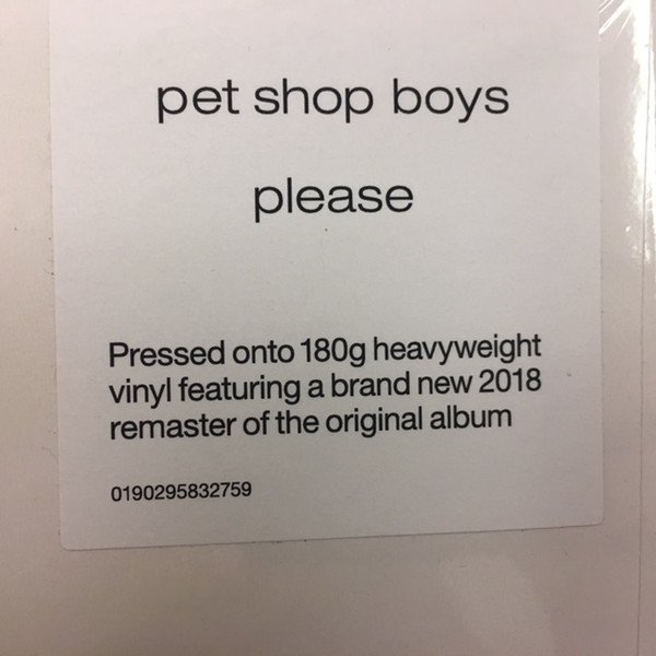 Hype sticker noting 180g heavyweight vinyl and the 2018 remaster