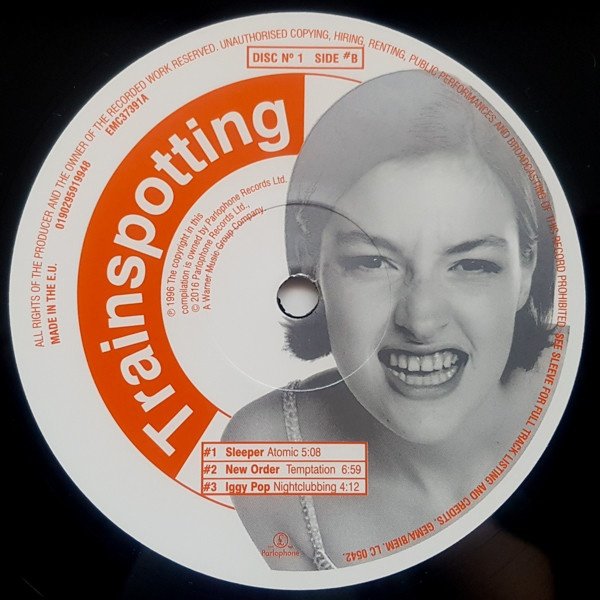 Trainspotting 2LP disc 1 side B Parlophone label