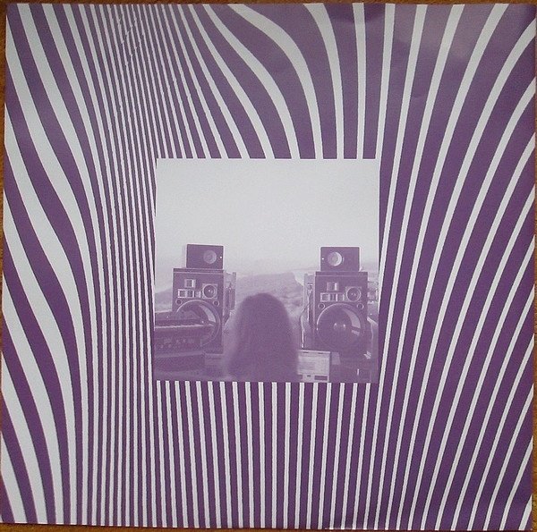 Custom printed inner sleeve, purple artwork with photography