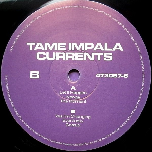 Record one label with the side A and side B track listing, catalogue number 473067-8