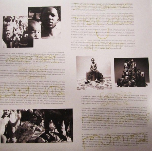 Inner gatefold spread with photography and full credits