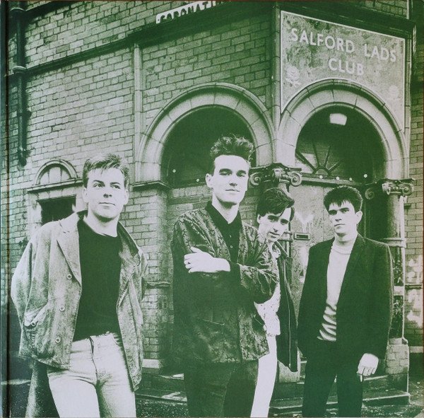 The Smiths The Queen Is Dead LP gatefold interior band photograph at Salford Lads Club
