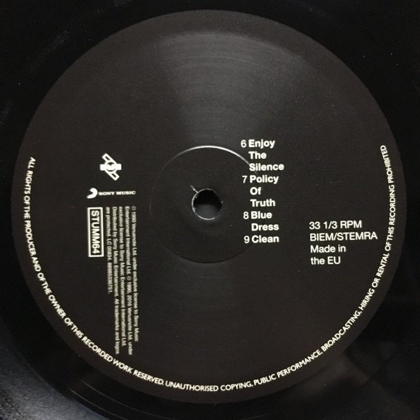Depeche Mode Violator 180g LP record label side B