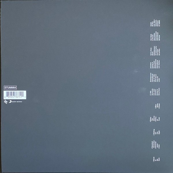 Depeche Mode Violator 180g LP rear cover with tracklist