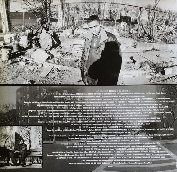 Nas - Illmatic [Clear] (LP) Vinyl - Printed Inner Sleeve with Credits