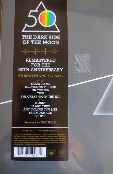 Pink Floyd The Dark Side of the Moon LP 50th anniversary hype sticker on shrink-wrap
