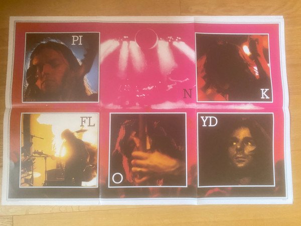 Pink Floyd The Dark Side of the Moon LP included concert photograph poster
