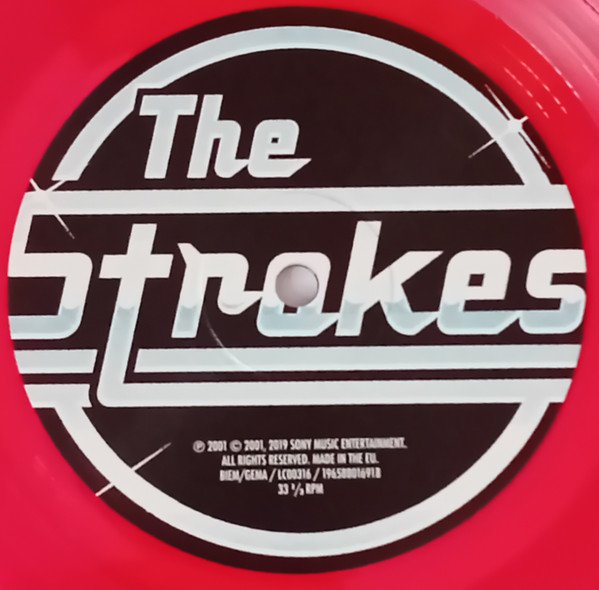 The Strokes - Is This It (LP) Vinyl, side B record label on transparent red vinyl