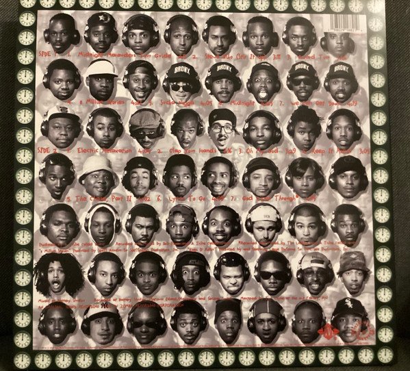 A Tribe Called Quest - Midnight Marauders (LP) Vinyl, rear sleeve with two side track listing