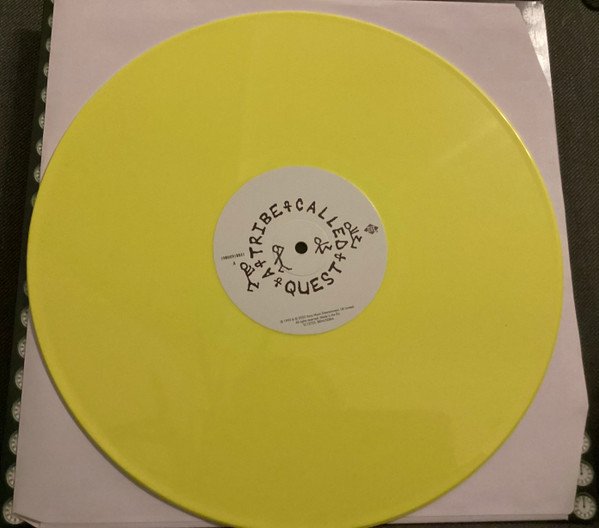 A Tribe Called Quest - Midnight Marauders (LP) Vinyl, side A of the yellow coloured record in its inner sleeve