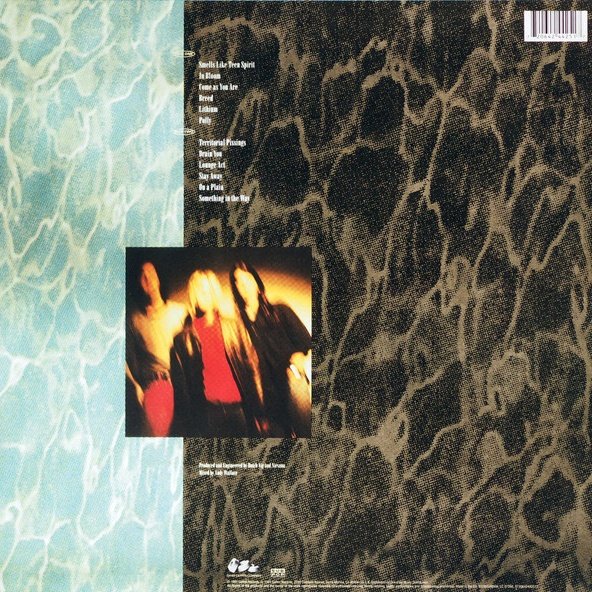 Nirvana Nevermind rear sleeve with tracklist