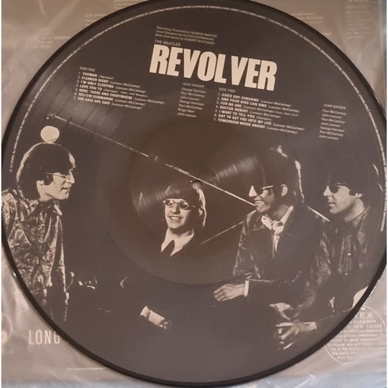 The Beatles Revolver picture disc side two rear sleeve artwork