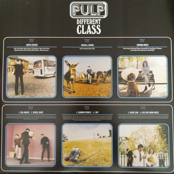 Pulp - Different Class (LP) Vinyl, printed inner sleeve side one