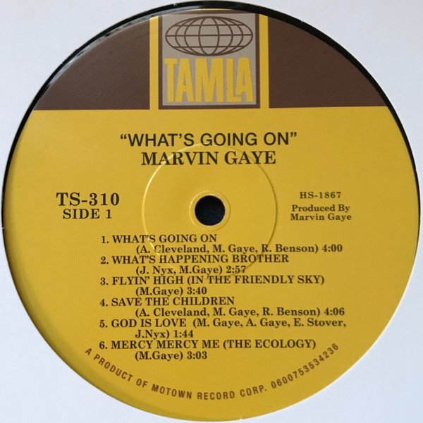 Tamla record label, side 1