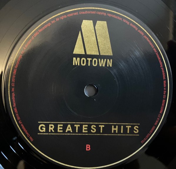 Motown Greatest Hits side B record label