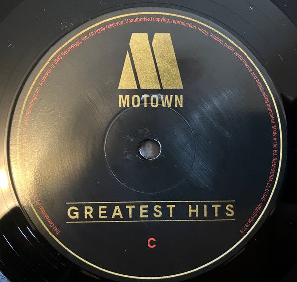 Motown Greatest Hits side C record label