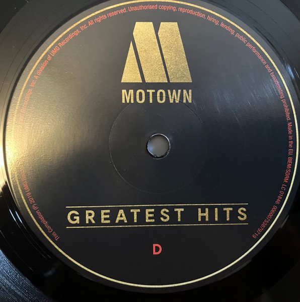 Motown Greatest Hits side D record label