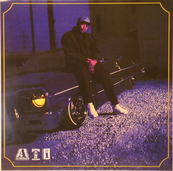 Inner sleeve artwork showing Dr. Dre with a lowrider