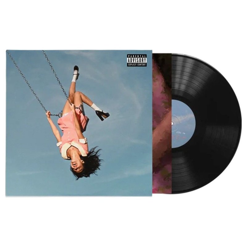 Spark In The Dark black vinyl LP shown with the gatefold sleeve and printed inner sleeve