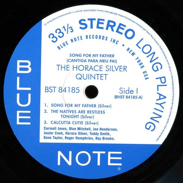 Blue Note record label, side 1, catalogue number BST 84185
