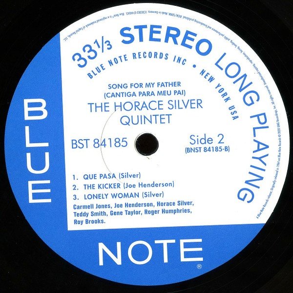 Blue Note record label, side 2, catalogue number BST 84185