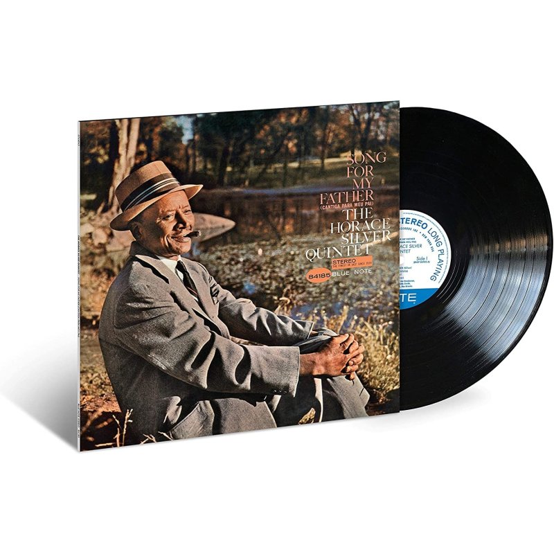 Horace Silver Song For My Father LP shown with the record beside its sleeve