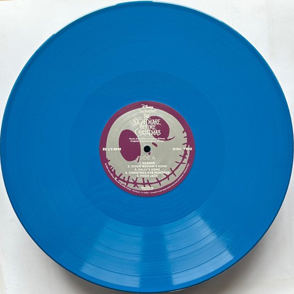 Danny Elfman - The Nightmare Before Christmas (OST) [Bone & Aqua Coloured Vinyl] (2LP) - Disc Two, Aqua Coloured Vinyl