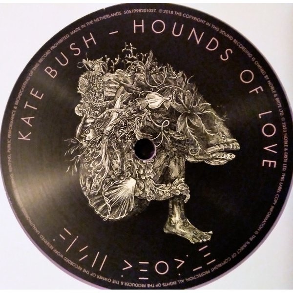 Kate Bush - Hounds of Love [2018 Remaster, Raspberry Beret] (LP) Vinyl, side one record label