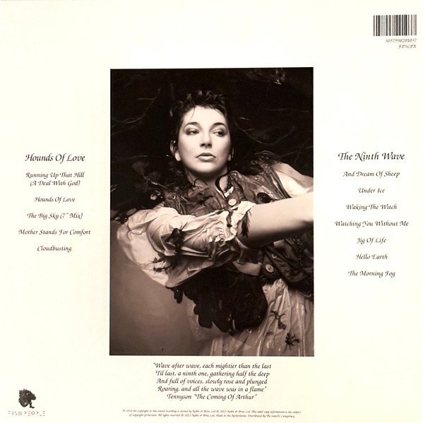 Kate Bush - Hounds of Love [2018 Remaster, Raspberry Beret] (LP) Vinyl, rear sleeve with tracklist