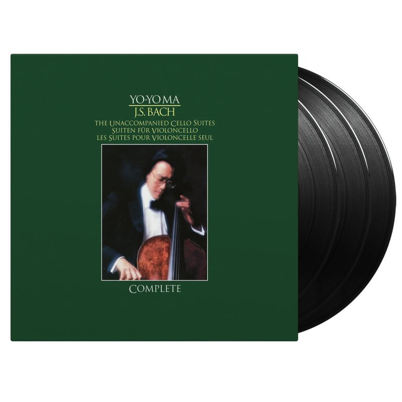 Trifold gatefold sleeve with three black 180 gram LPs