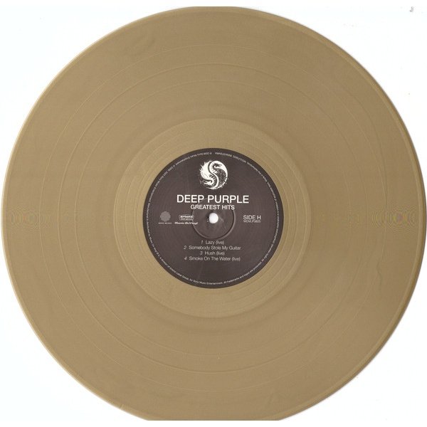 Gold coloured 180 gram vinyl record, side H
