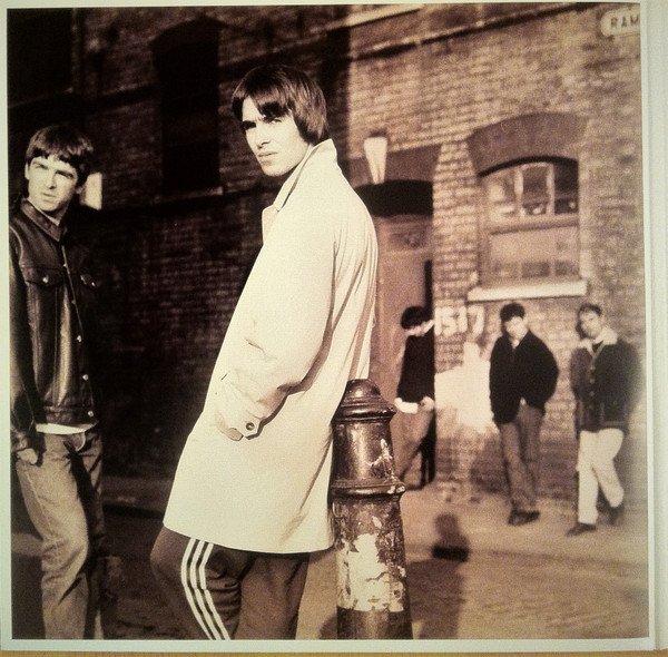 Oasis Definitely Maybe inner gatefold band photograph