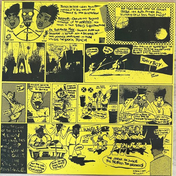 De La Soul - 3 Feet High And Rising [180g, Yellow, Comic Insert] (2LP) Vinyl - Comic Insert