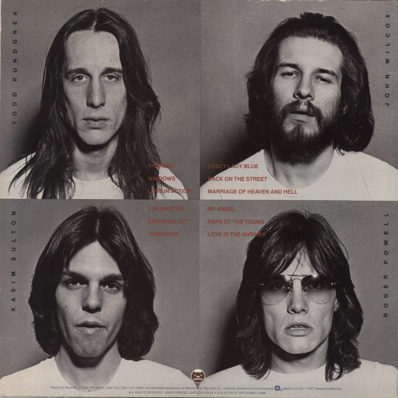 Utopia - Oops! Wrong Planet LP — back cover