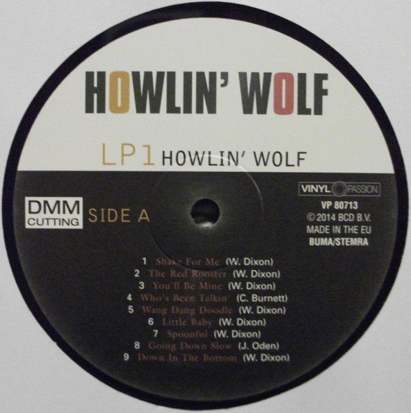 Howlin' Wolf - Howlin' Wolf / Moanin' In The Moonlight 2LP record one side A label