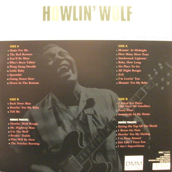 Howlin' Wolf - Howlin' Wolf / Moanin' In The Moonlight 2LP rear cover with track listing