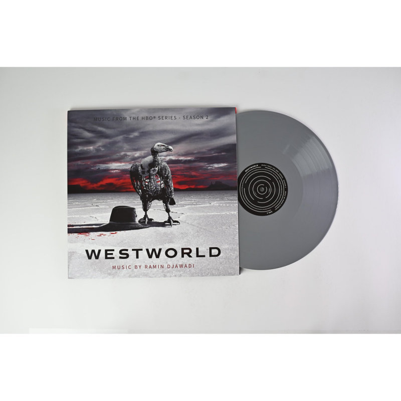 Westworld (Music From The HBO Series - Season 2) - Ramin Djawadi | Limited Edition 3x 180G Silver Vinyl LP — album cover with silver vinyl disc