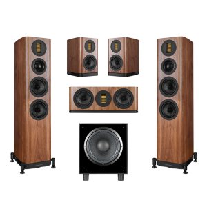 Wharfedale Evo 5.3 with Evo 5.1 5.1 Speaker Package Walnut