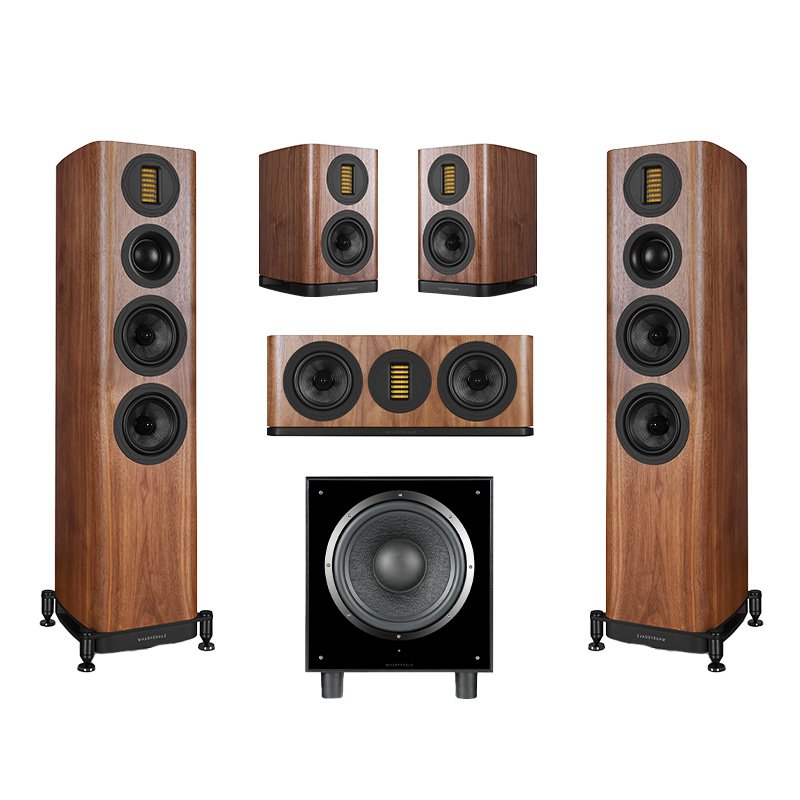 Wharfedale Evo 5.3 with Evo 5.1 5.1 Speaker Package Walnut