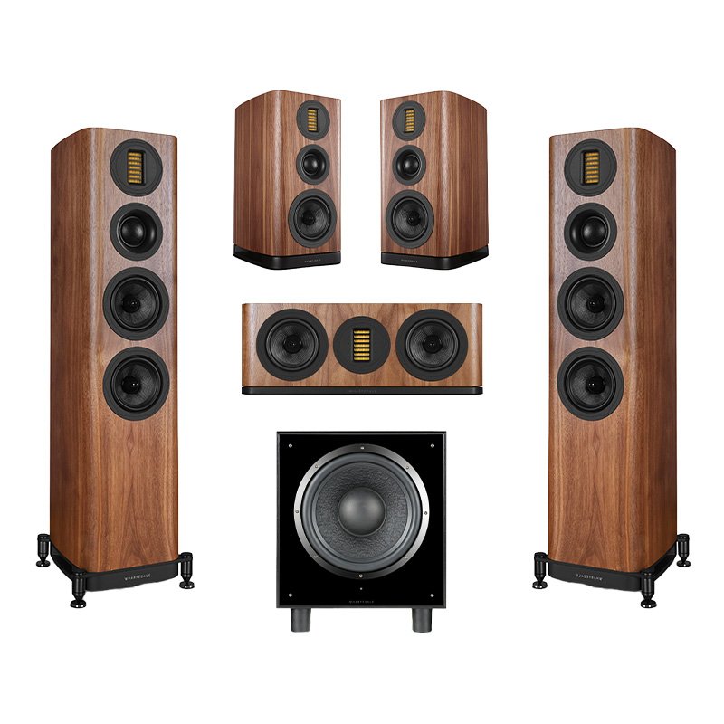 Wharfedale Evo 5.3 with Evo 5.2 5.1 Speaker Package Walnut