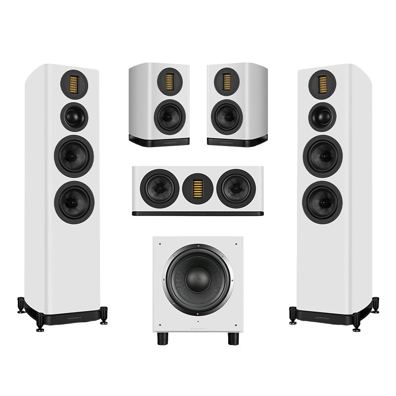 Wharfedale Evo 5.4 with Evo 5.1 5.1 Speaker Package White