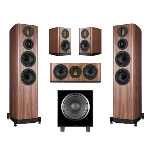 Wharfedale Evo 5.4 with Evo 5.1 5.1 Speaker Package Walnut
