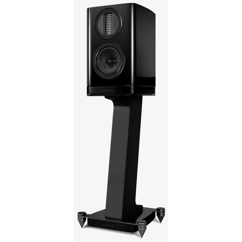 Wharfedale Aura 1 Hi-Gloss Black angled view