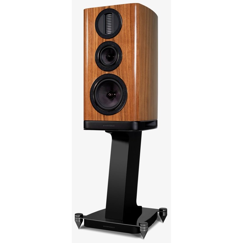 Wharfedale Aura 2 Hi-Gloss Walnut angled view