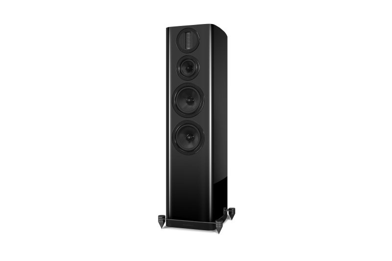 Wharfedale Aura 4 Floorstanding Speakers Black - Angle