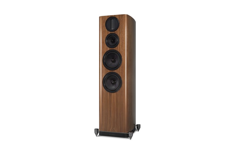 Wharfedale Aura 4 Floorstanding Speakers Walnut - Angle