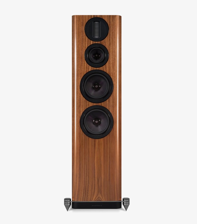 Wharfedale Aura 4 Floorstanding Speakers Walnut - Angle