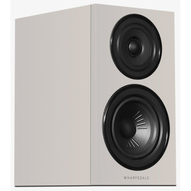 Wharfedale Diamond 12.1i Bookshelf Speaker Stone Grey opposite angle